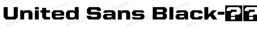 United Sans Black字体转换